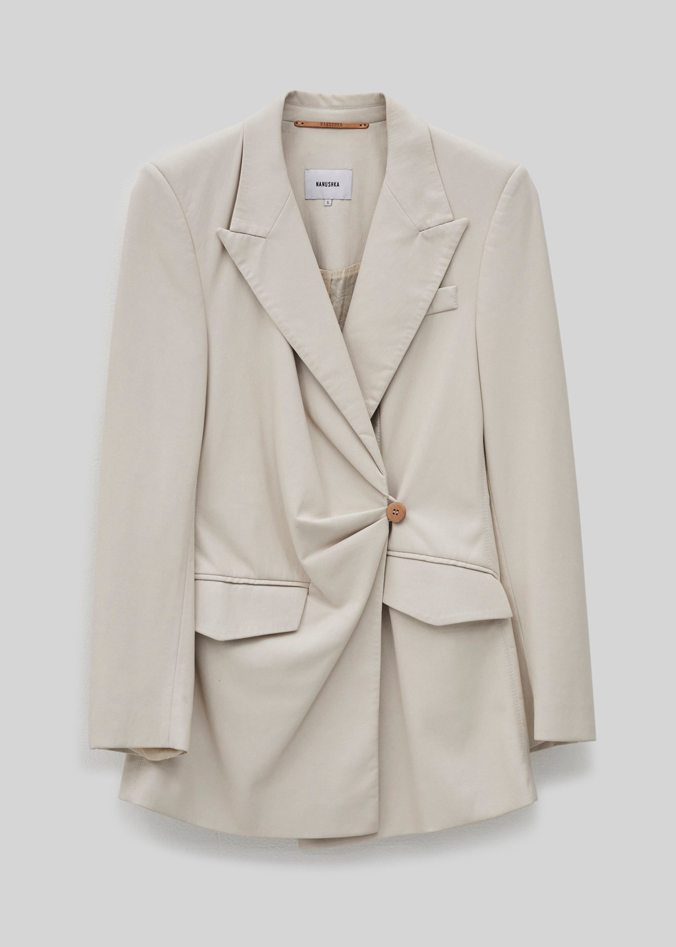 Nanushka alt-leather suit