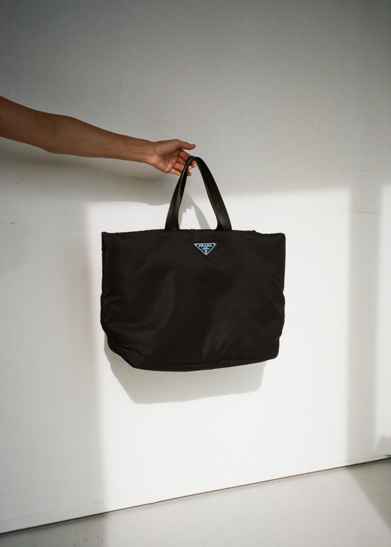 Prada unisex nylon tote