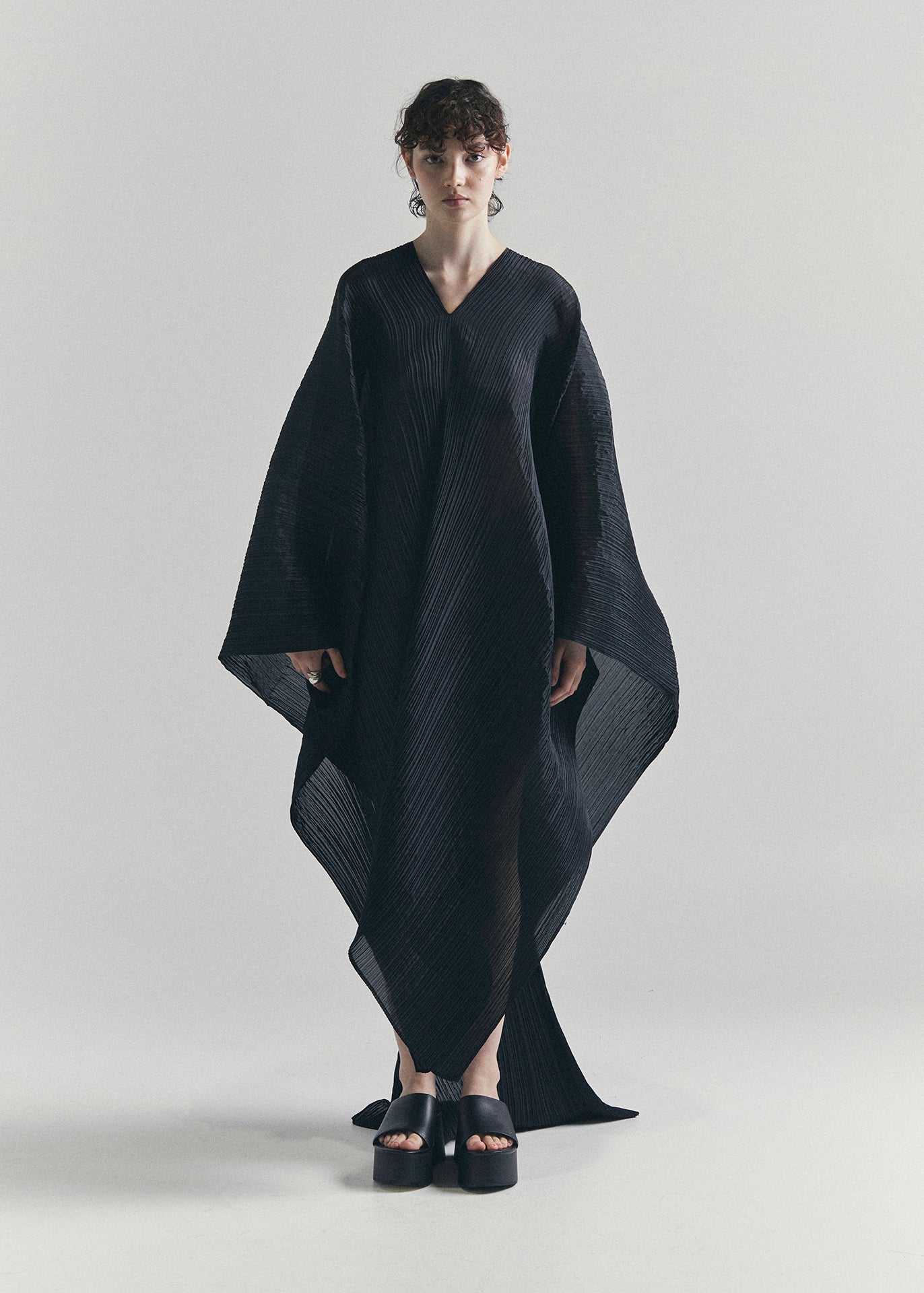Issey Miyake Pleats Please shawl dress Reciety